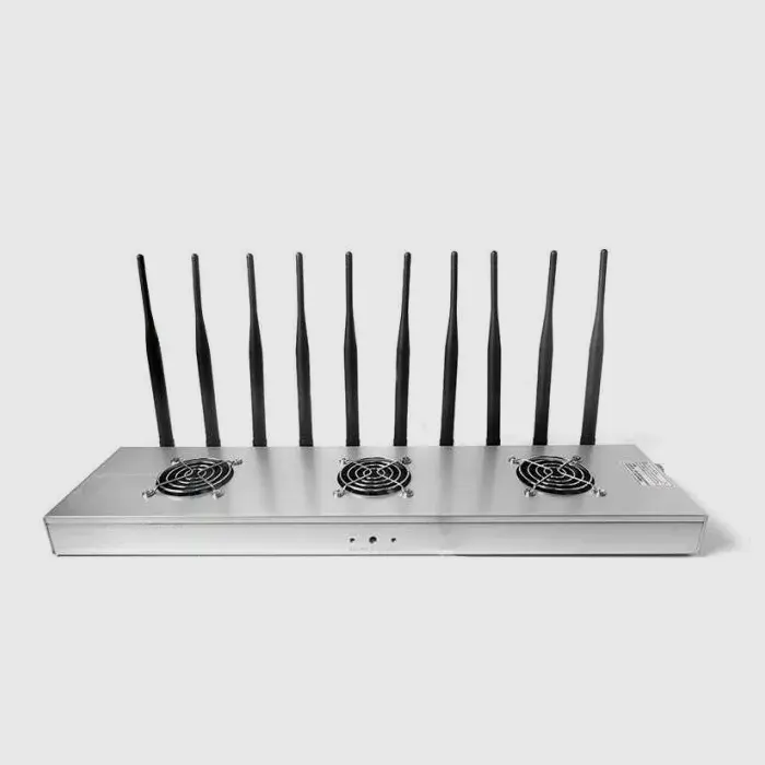 100W 10 Antenna GPS Frequency Desktop Phone Signal Jammer